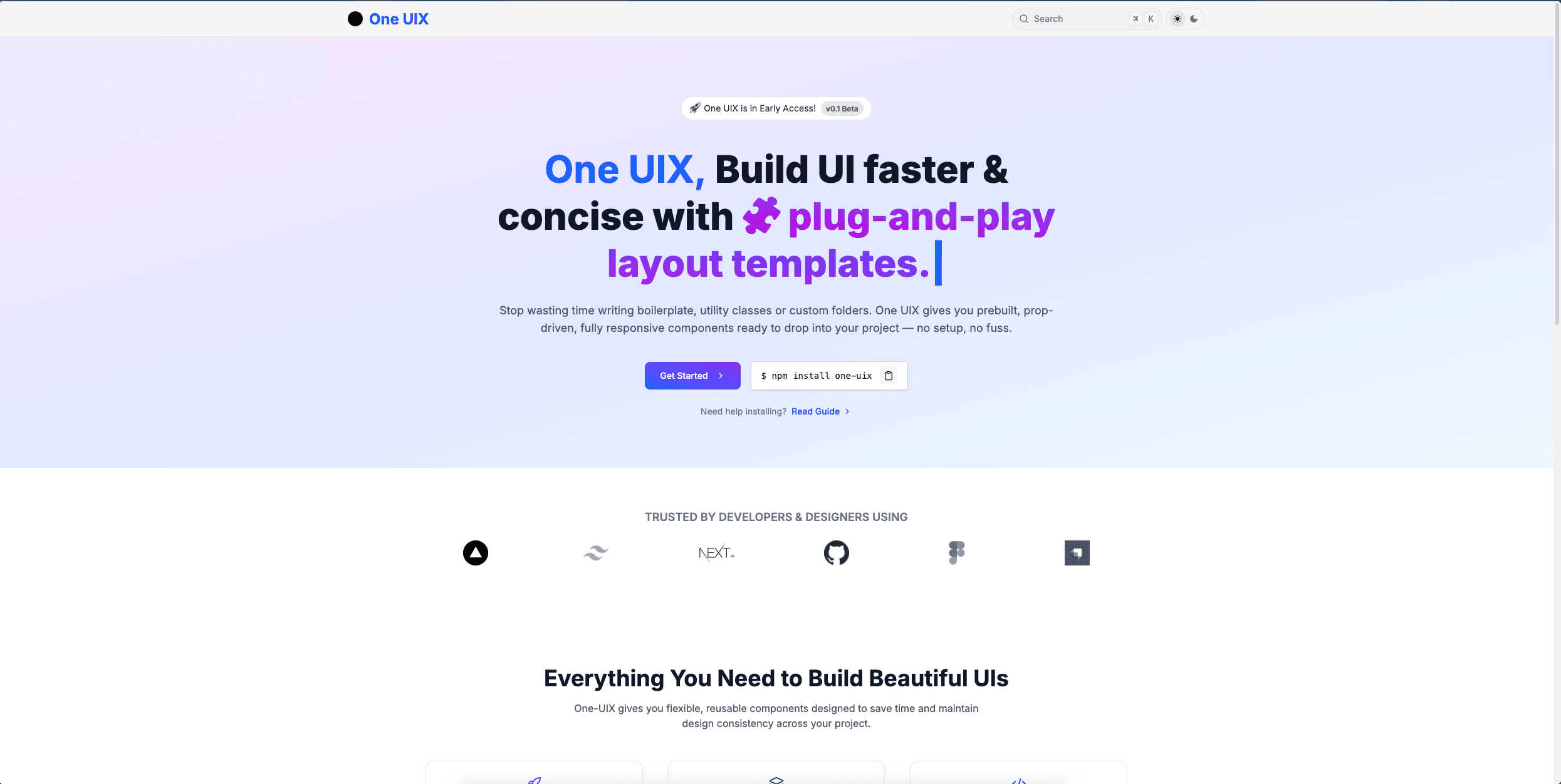 One-UIX Component Library